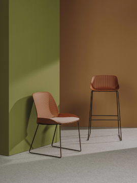 NUEZ OUTDOOR BQ2893 - High garden stool with footrest by Andreu World - view 3
